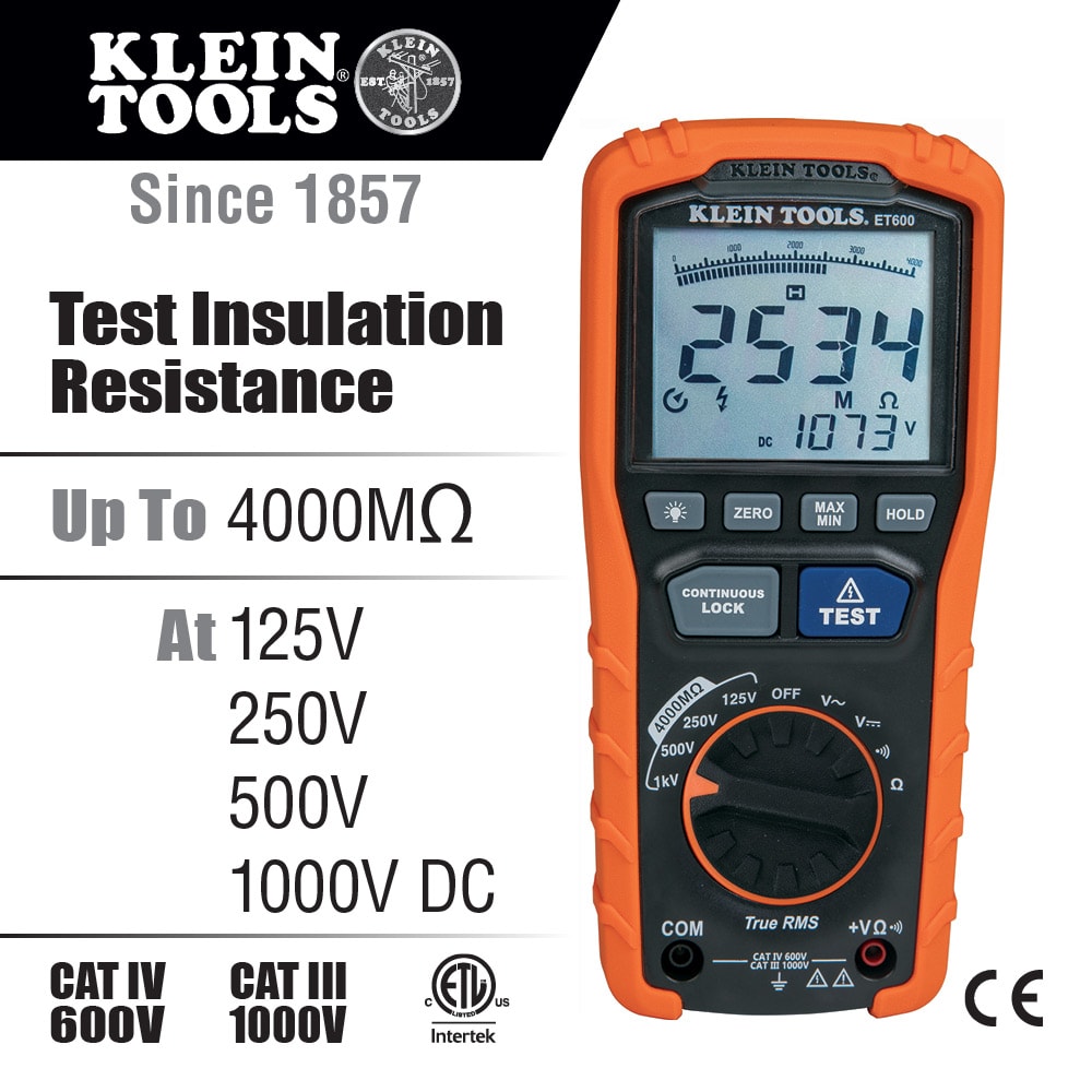 Klein Tools Insulation Resistance Tester