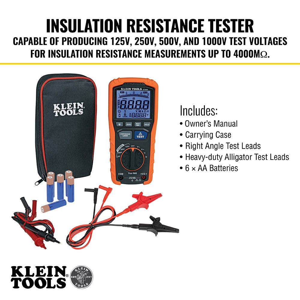 Klein Tools Insulation Resistance Tester