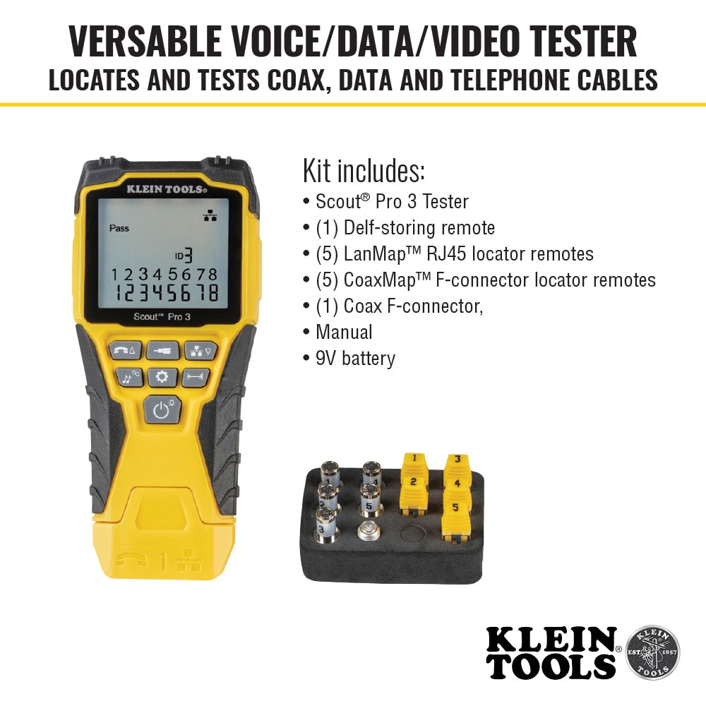 Klein Tools Ethernet Cable Tester Kit
