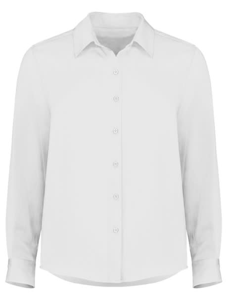 Womens Evelyn Long Sleeve Shirt (Each) - Ivory - 26