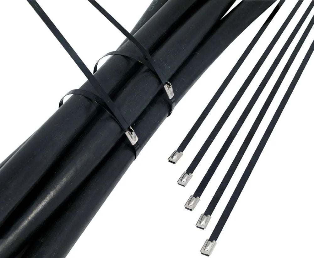 Cabac Coated Stainless Steel 316 Premium Cable Tie 360 x 7.9mm 50 (Pack)
