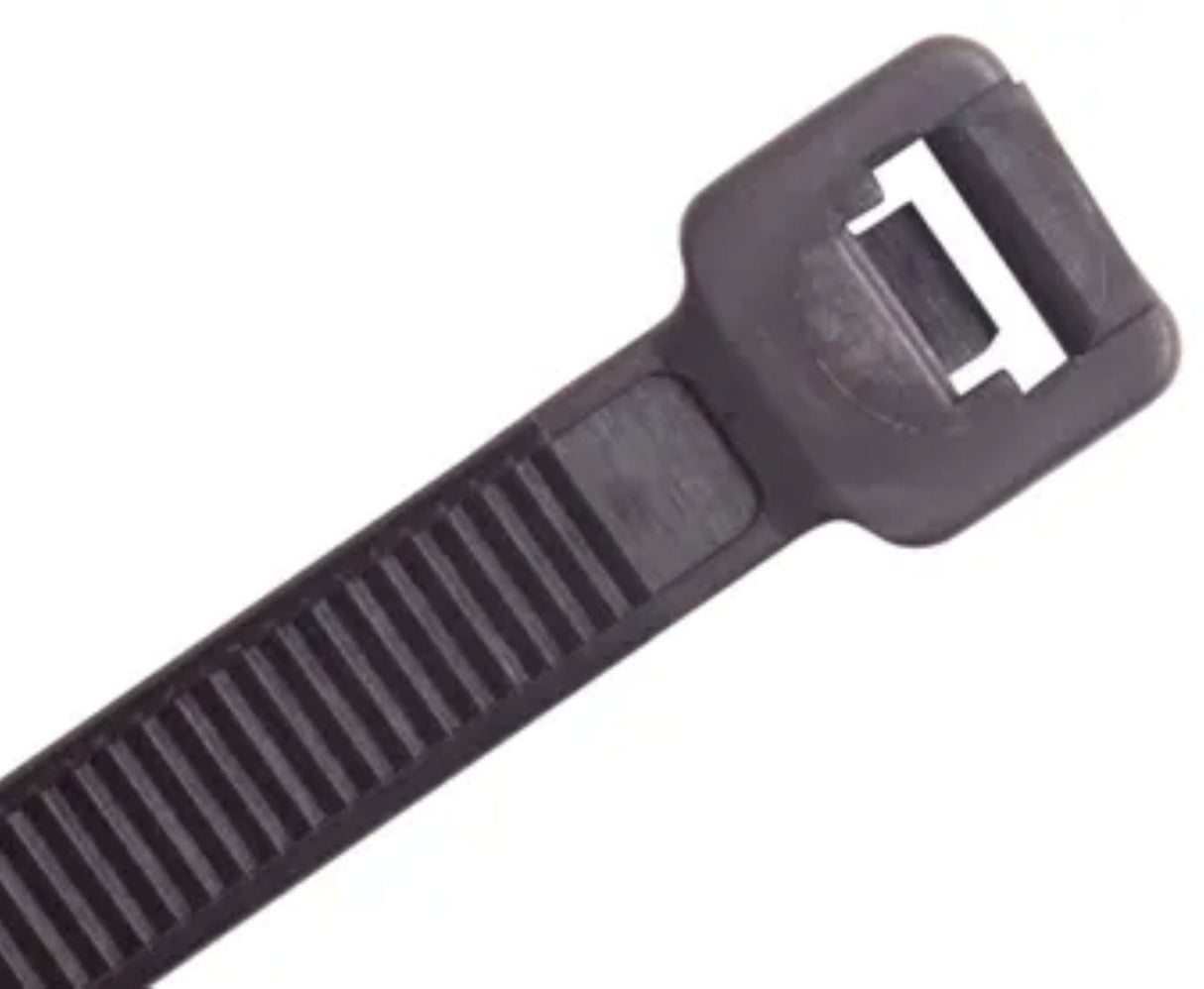 Cabac Nylon 66 Black Heavy Duty Cable Tie UV 1530 x 9mm 25 (Pack)