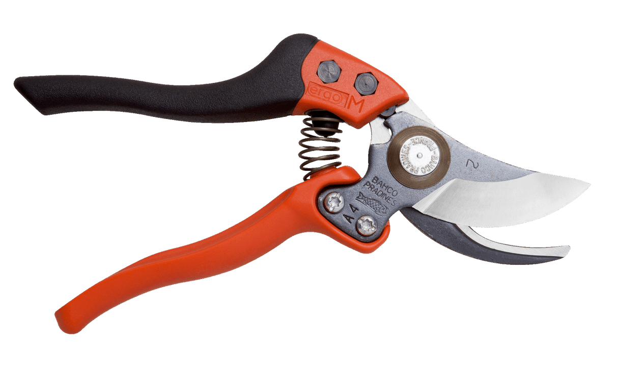 Bahco Bypass Secateurs with Coated Fixed Handle Medium