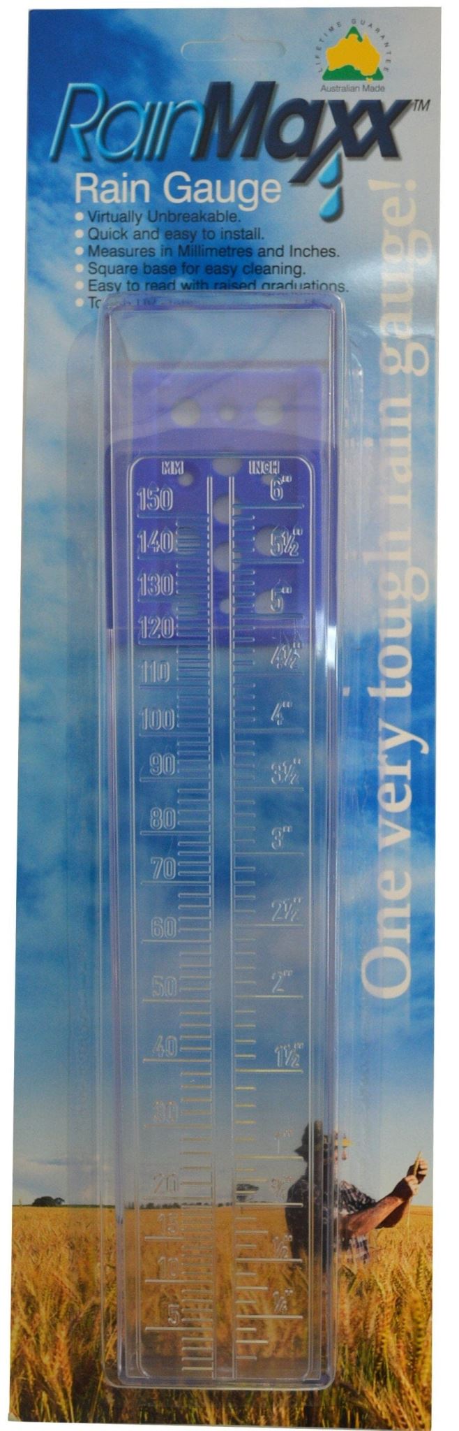 Fjord Dual Scale Rain Gauge 150MM (Each)