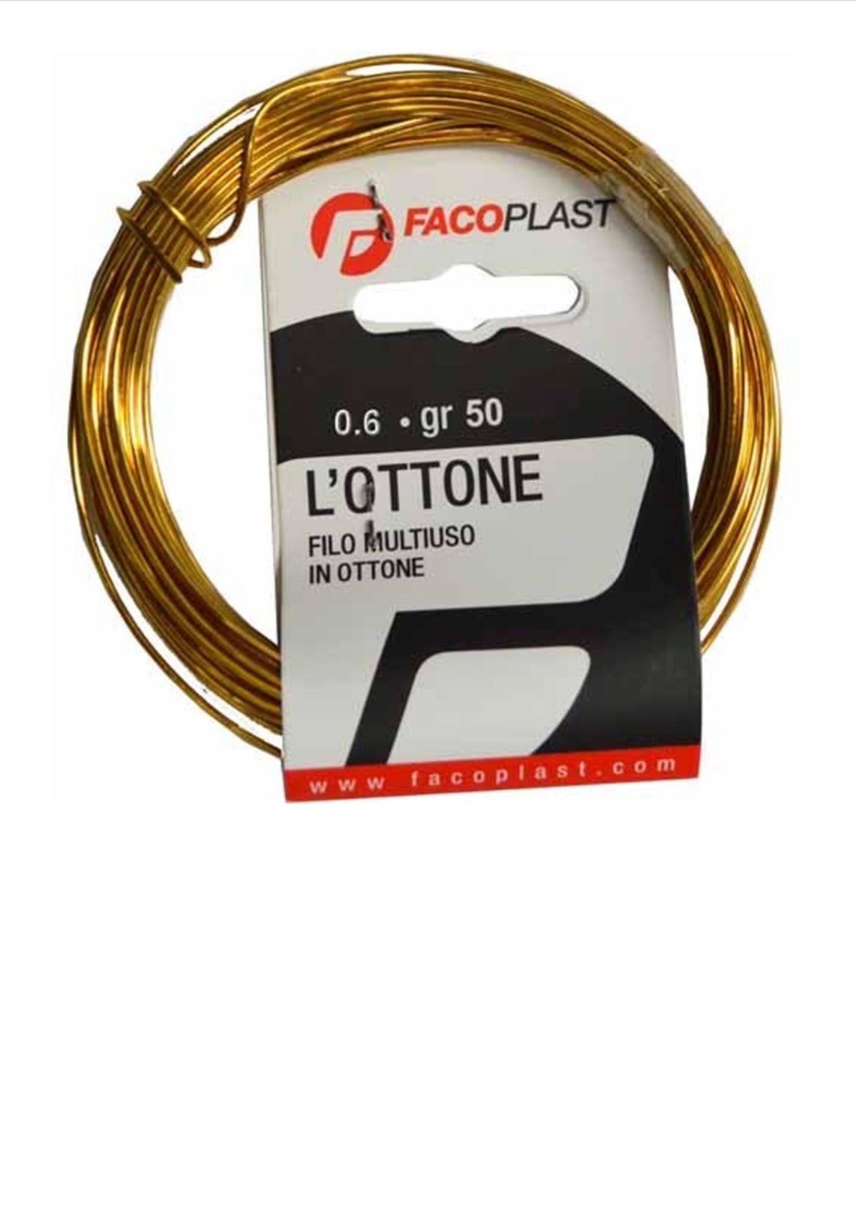 Faco Brass Binding Wire 50G 20M X 0.6MM (Each)