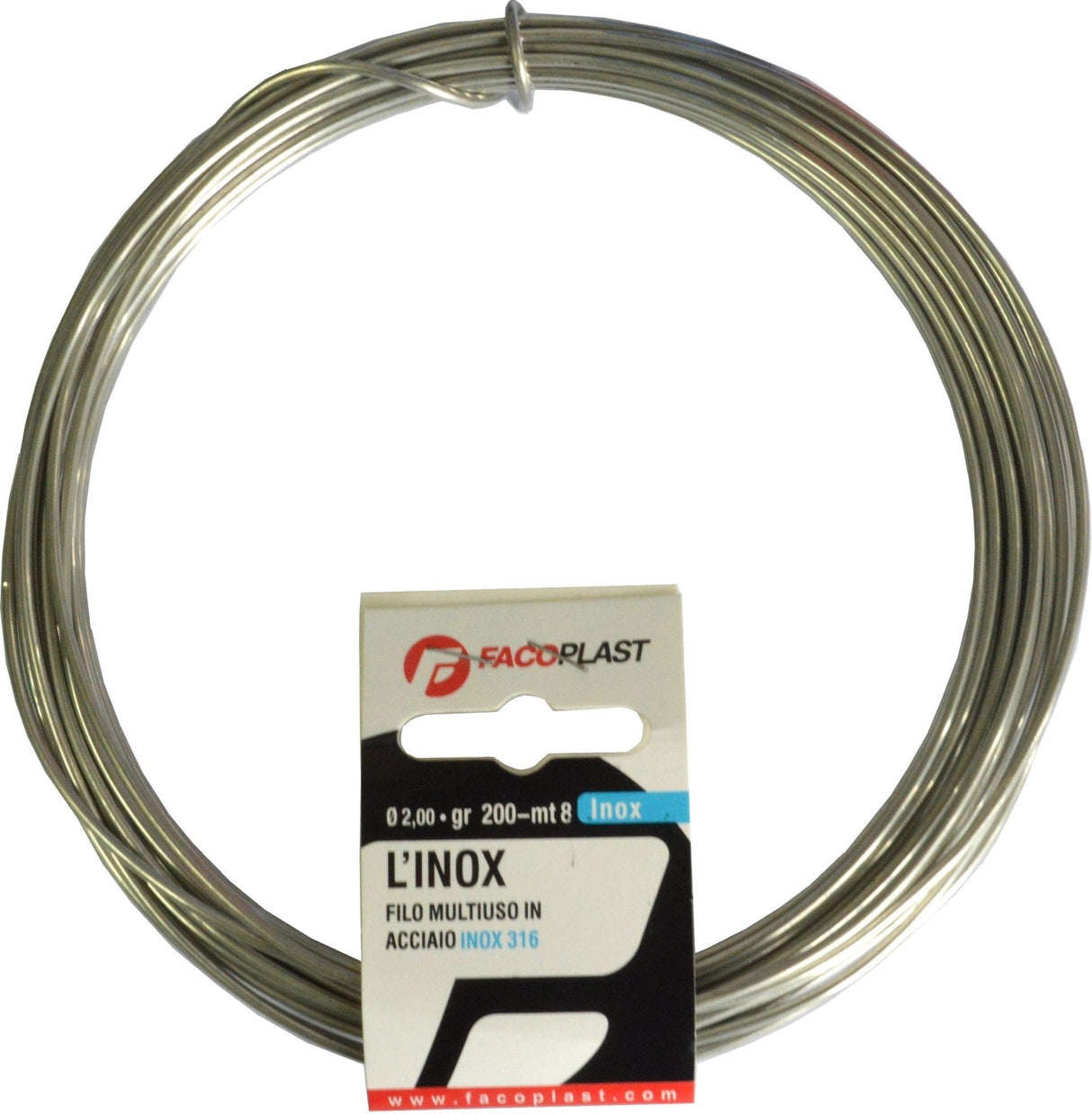Faco Stainless Steel Binding Wire 200g 8m X 2.0mm (Each)