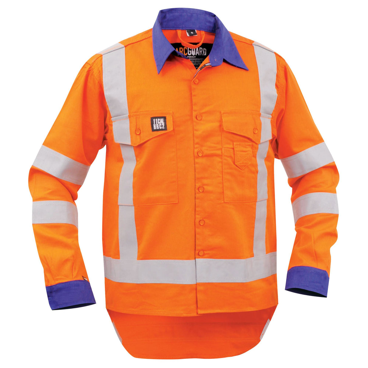 Bison Arcguard 11Cal TTMC Shirt, 21312 - Royal Bl/Orange - 2XL