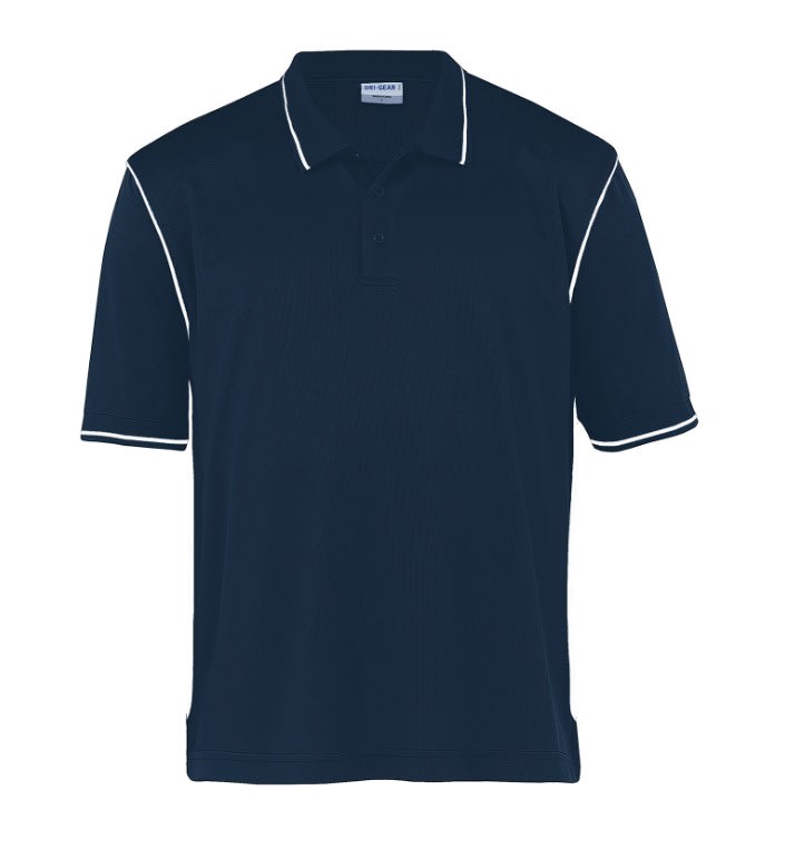 The Catalogue Dri Gear Hype Polo - Men's DGHP - Navy/White - 2XL