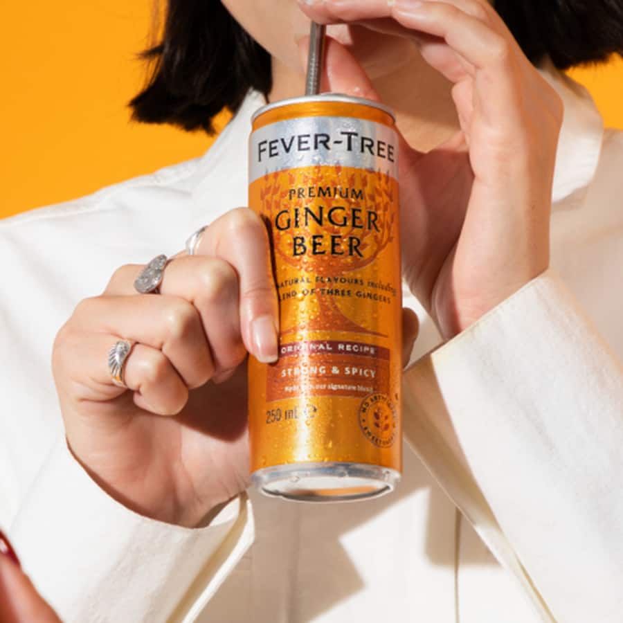 Fever Tree Ginger Beer Premium 250ml cans 4pack