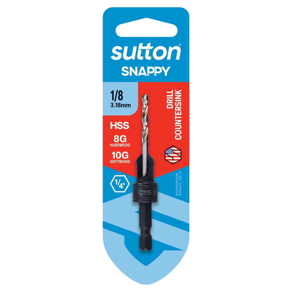 Sutton Snappy Drill Countersink 1/8inch (Each)