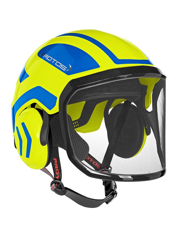 Protos Helmet Protos Arborist F39 NeonYellow/Blue (Each)