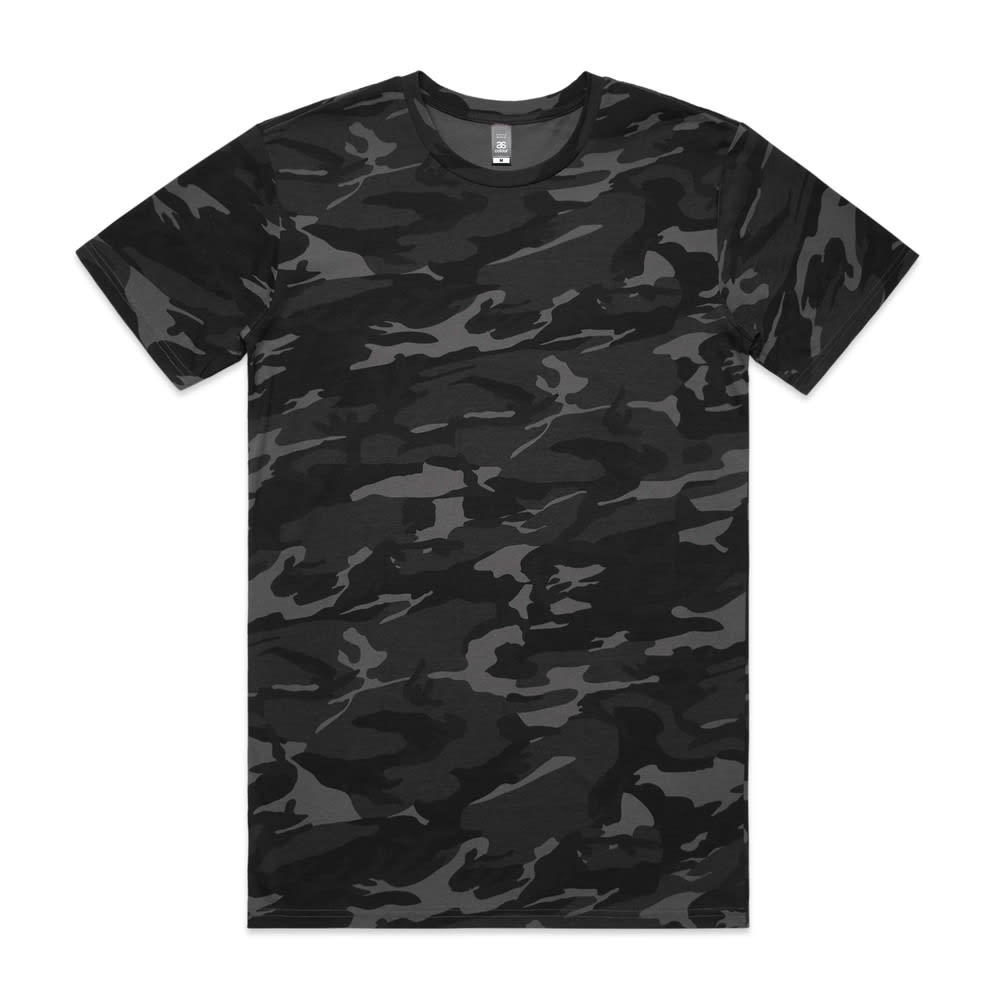 AS Colour, Staple Camo Tee 5001C - Black/Camo - XL