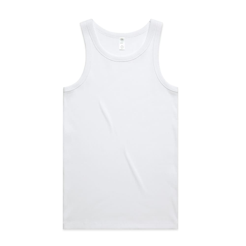 AS Colour, Organic Rib Singlet 5063G - White - M