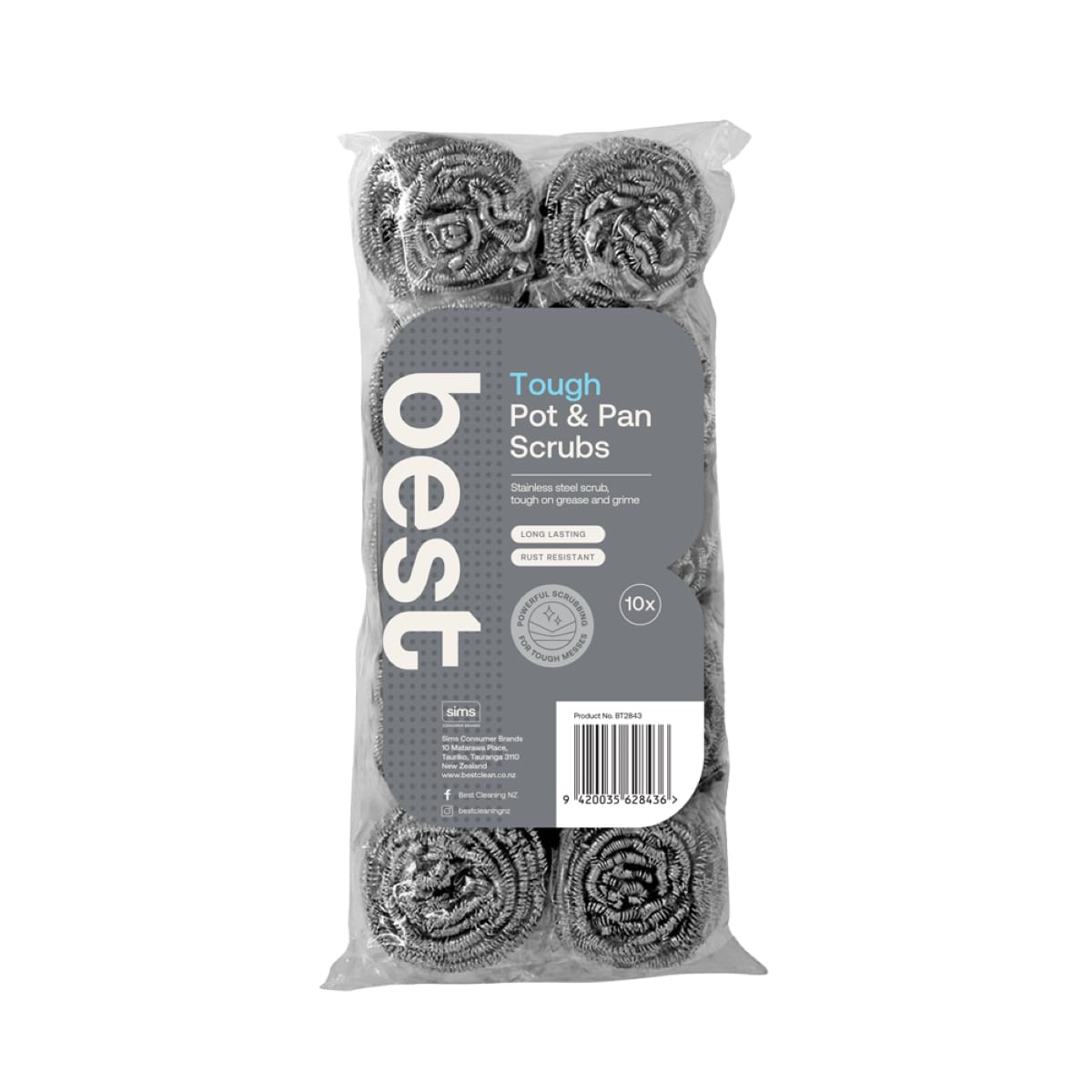 BEST Commercial Pot & Pan Scrubs (Pack of 10)