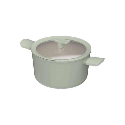 Covered Stockpot - Berghoff Balance Sage (24 x 14cm)