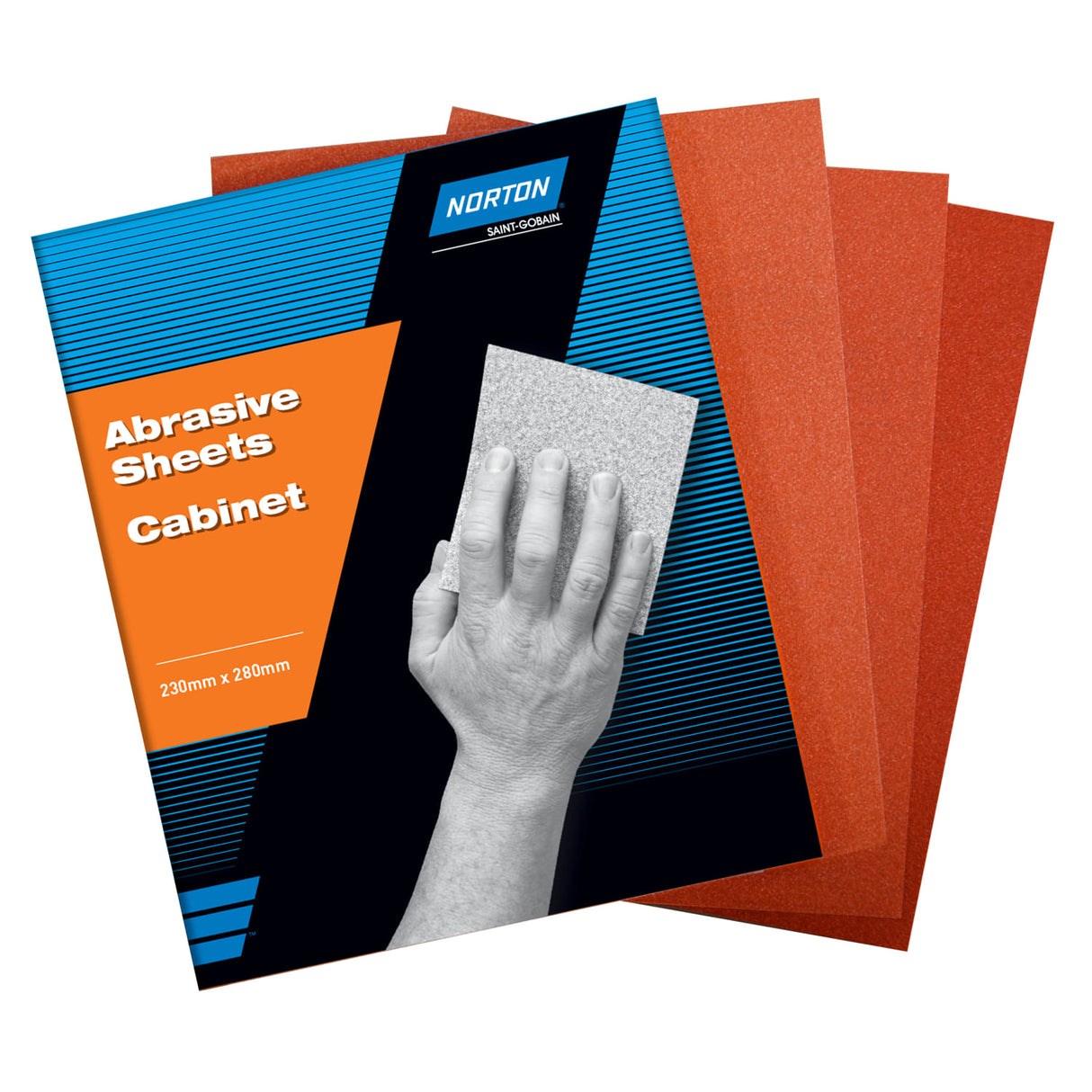 Norton Paper Sheet P80 Grit 230x280mm Pack of 50 (Pack)