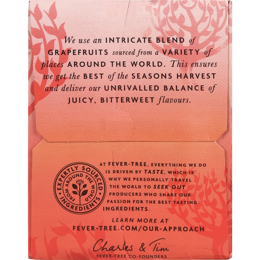 Fever Tree Soda Pink Grapefruit 250ml cans 4pack