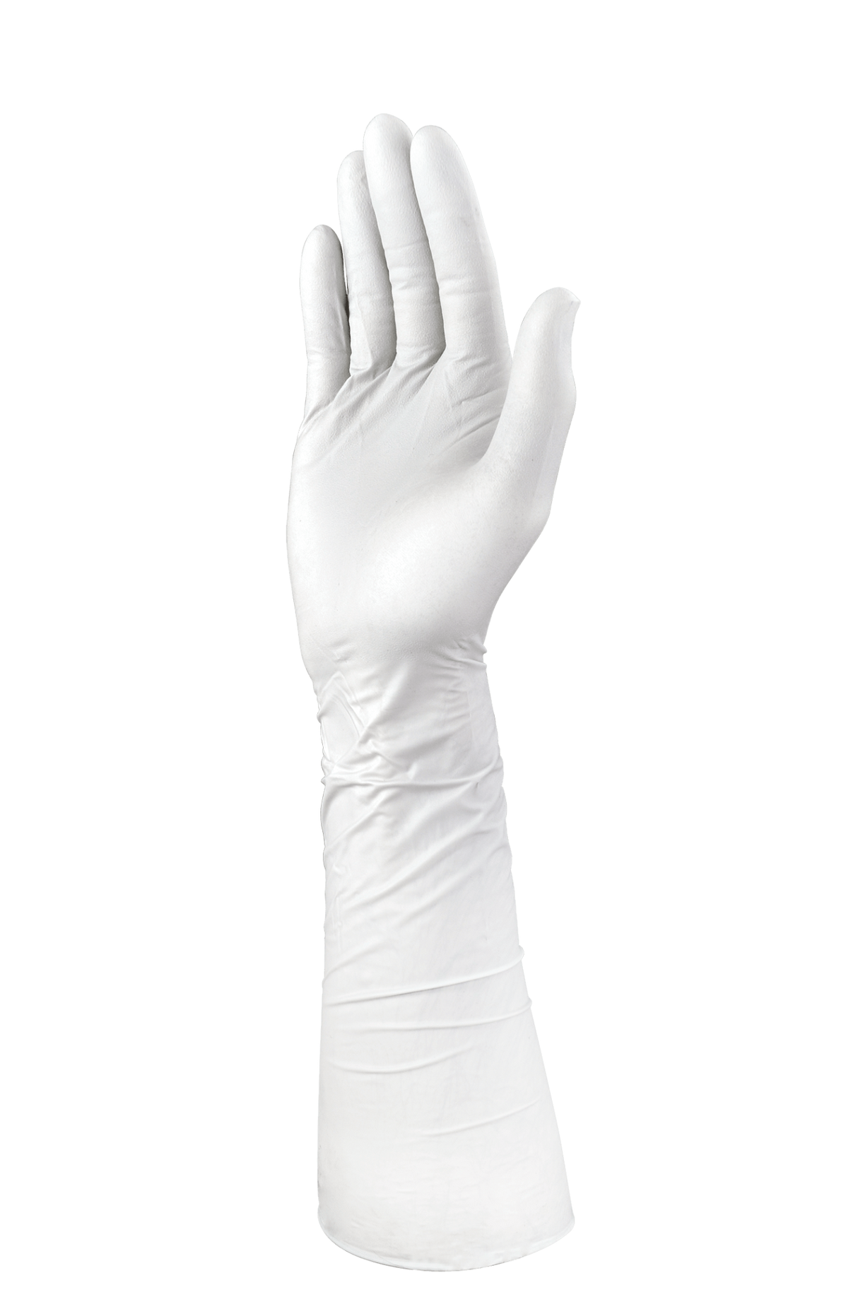 TGC Xtra Long Nitrile Gloves Powder Free Grey 400mm, XL (Pack of 40)
