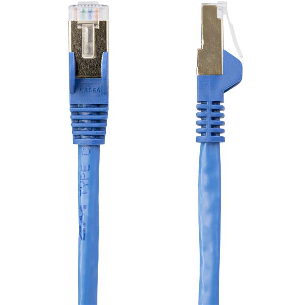 Premium 1m Cat6a Ethernet Cable - Shielded (STP) - 10Gbps, Blue - High-Speed Networking Solution
