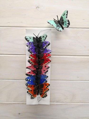Artificial Craft Feather Butterfly - 7cm (Type 2)
