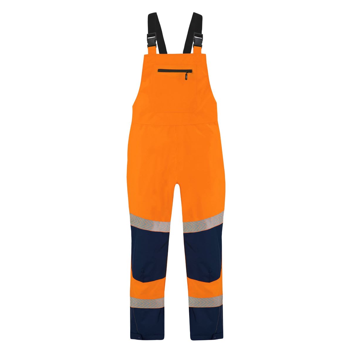 Bison Stamina Eco HiVis Taped Bib O/Trouser 122053 - Orange/Navy