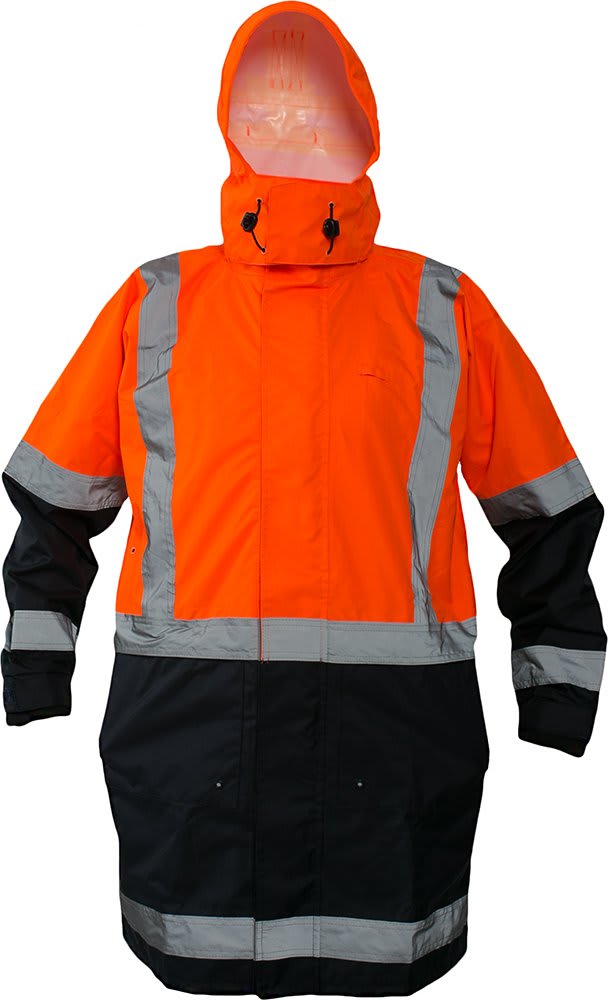 StormPro, Hi Vis Jacket, PCR4020 - Orange/Navy