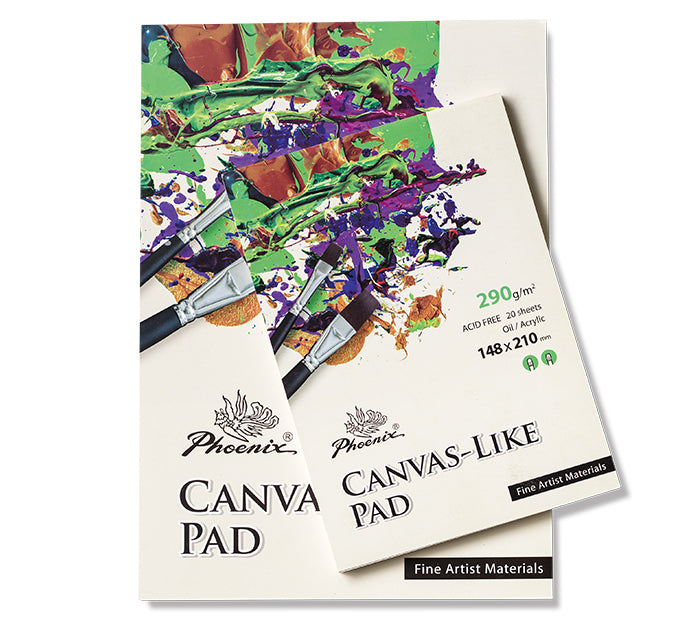 A4 art pad with canvas-like texture, ideal for oil and acrylic painting, featuring 20 durable sheets for vibrant artistic expression.