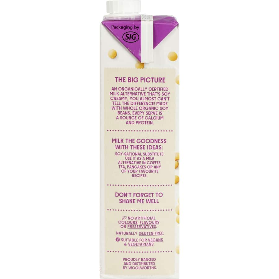 Macro Organic Soy Milk Light Carton 1L