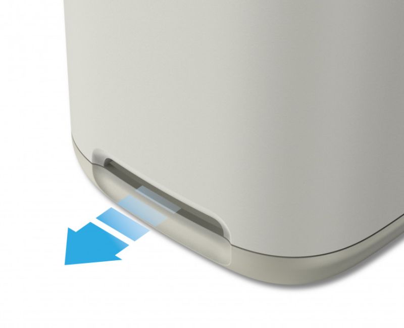 Joseph Joseph EasyStore Toothbrush Caddy in Ecru with multiple sections for organized oral care and quick-drying ventilation.