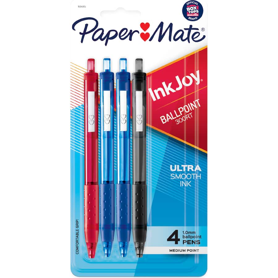Paper Mate Ballpoint Pens 4pack