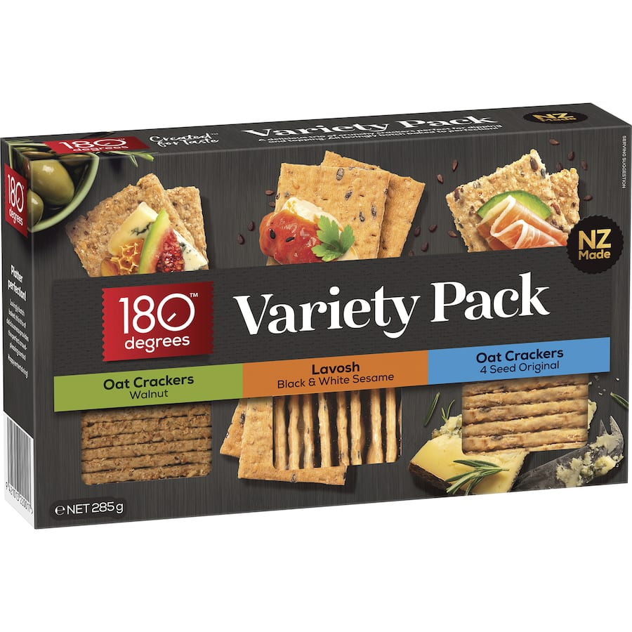 180 Degrees Crackers Premium Variety Pack 285g
