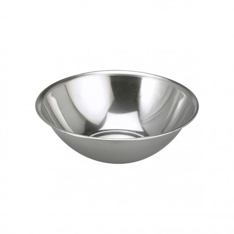 Set of 12 Chef Inox stainless steel mixing bowls, 6.5L capacity, durable, scratch-resistant, perfect for versatile culinary tasks.
