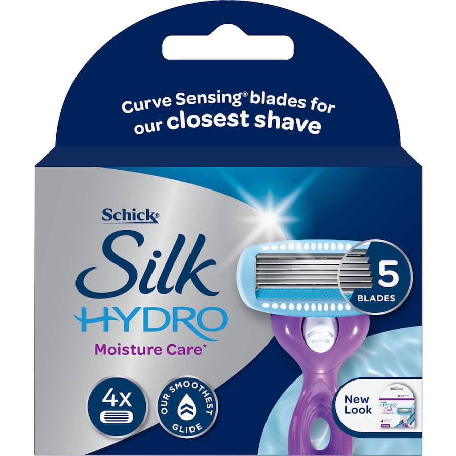 Schick Hydro Silk Razor Blades 4pack