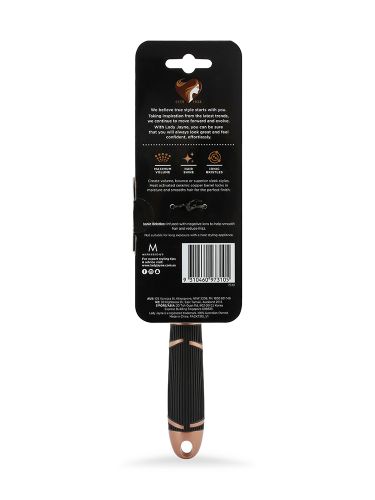 Lady Jayne Small Porcupine Radial Brush with ceramic copper barrel and ionic bristles for smooth, voluminous hair styling.