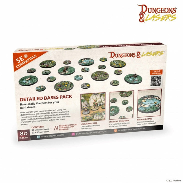 Dungeons & Lasers: Miniatures - Detailed Bases Pack