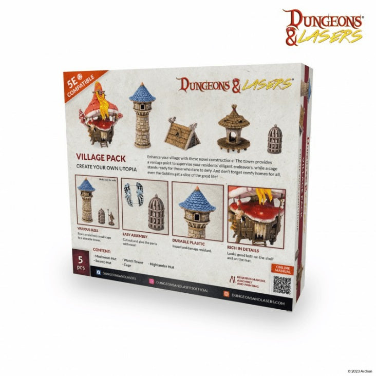 Dungeons & Lasers: Expansion Bits - Village Pack