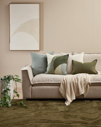 Floor Rug - Mira Olive (160 x 230cm) - OLLO