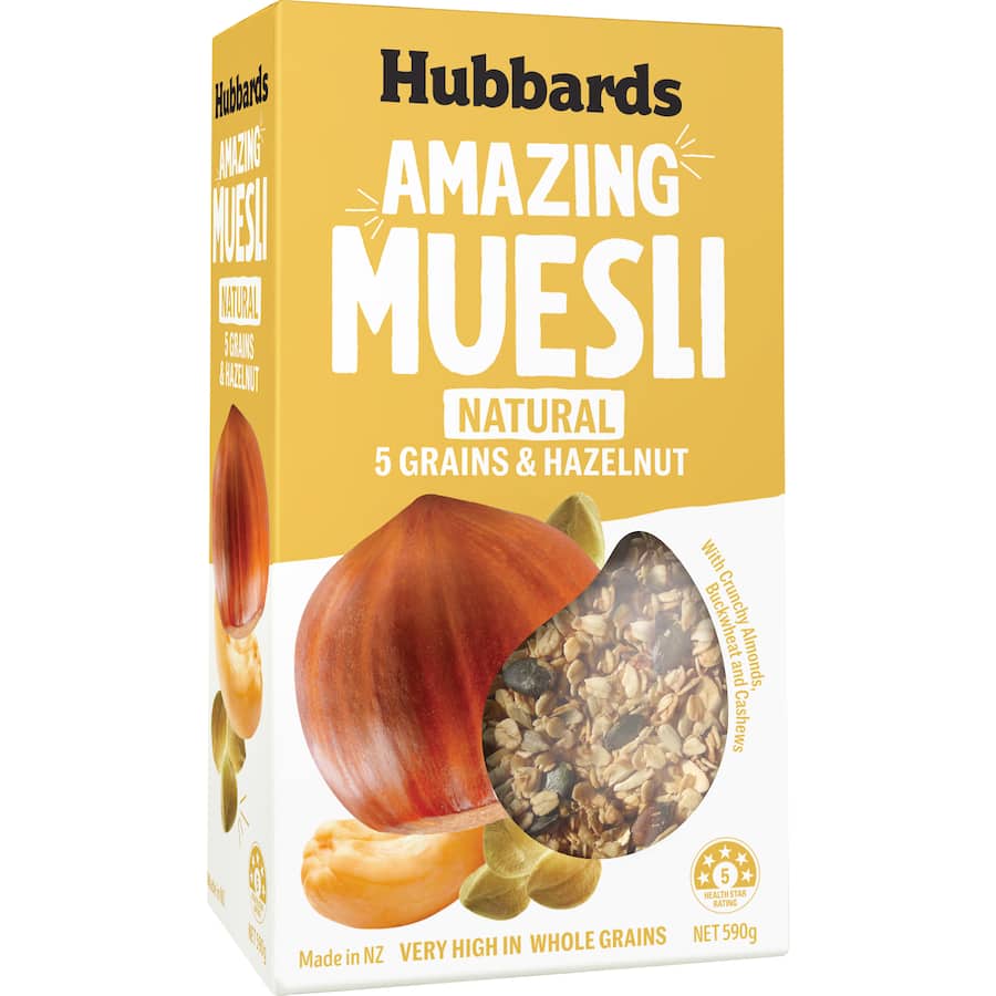 Hubbards Amazing Muesli 5 Grains & Hazelnut 590g