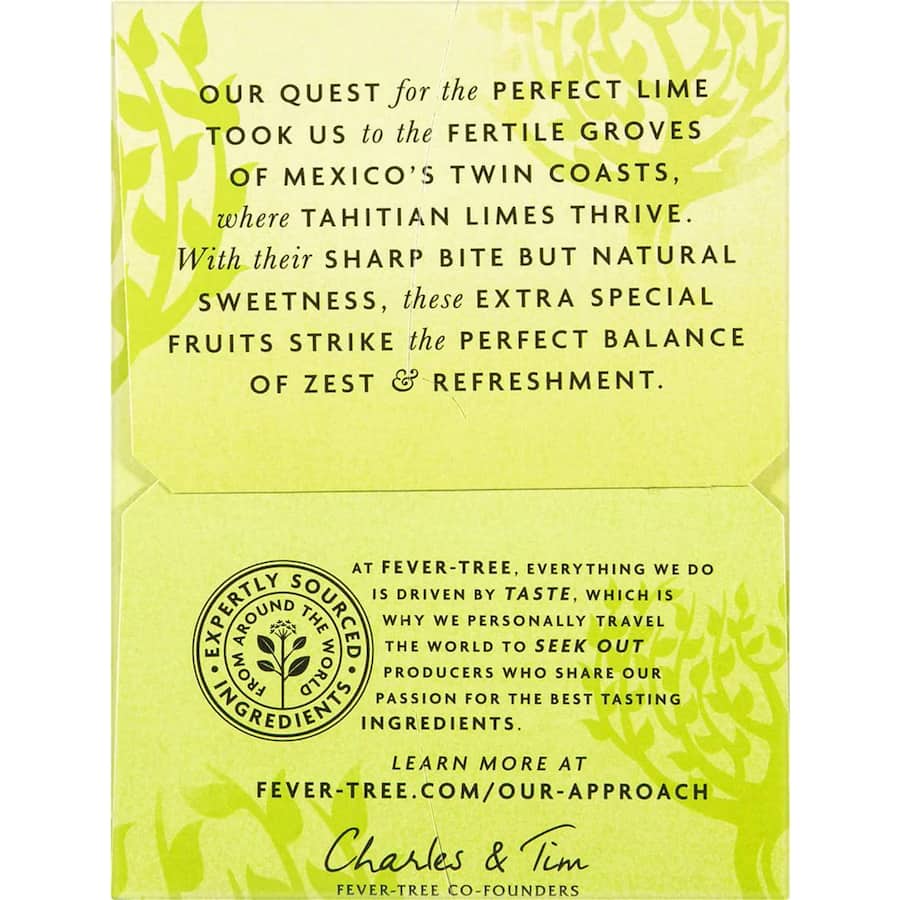 Fever Tree Soda Lime & Yuzu 250ml cans 4pack