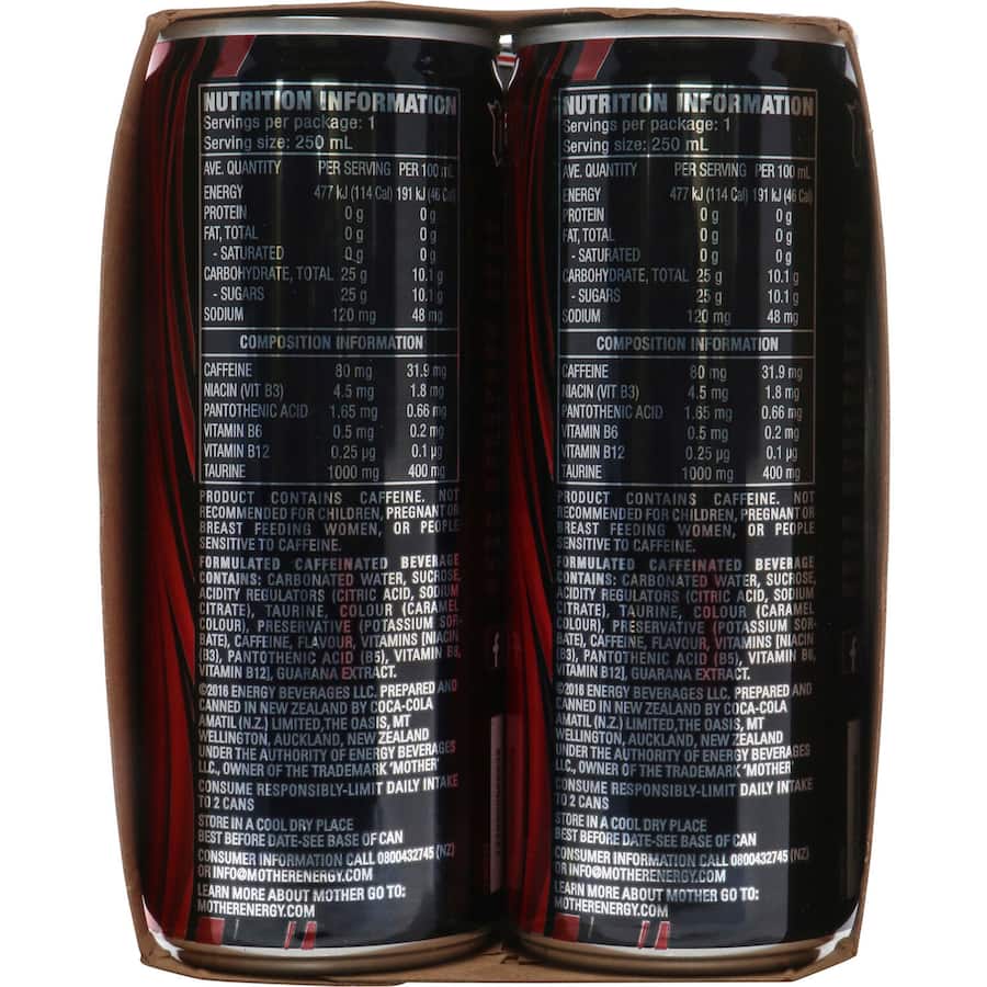 Mother Energy Drink  250ml cans 6pack