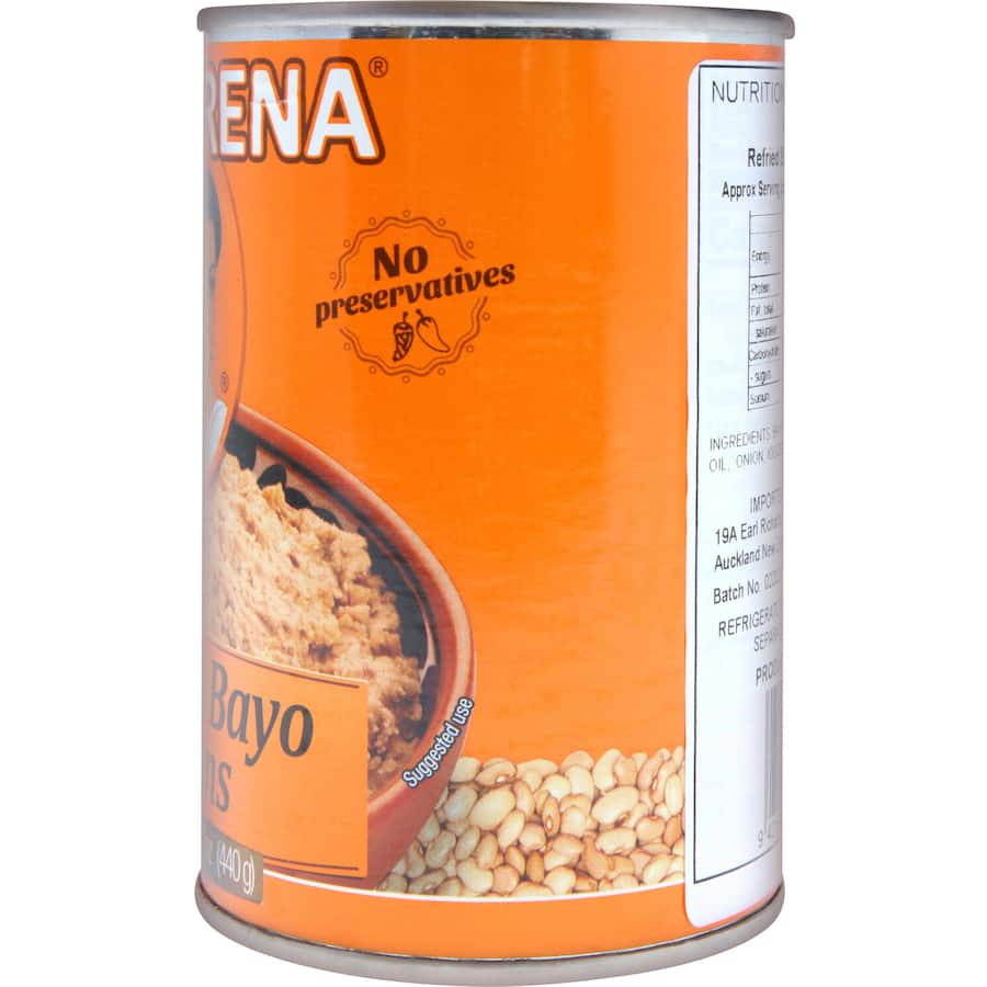 La Morena Refried Bayo Beans Tin 440g