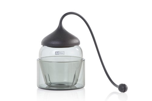 Teapot - AdHoc Orient+ 1.5L (Grey Glass / S/Steel)