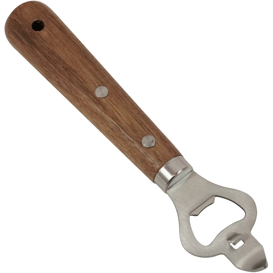 Food Guru Bottle Opener With Acacia Handle