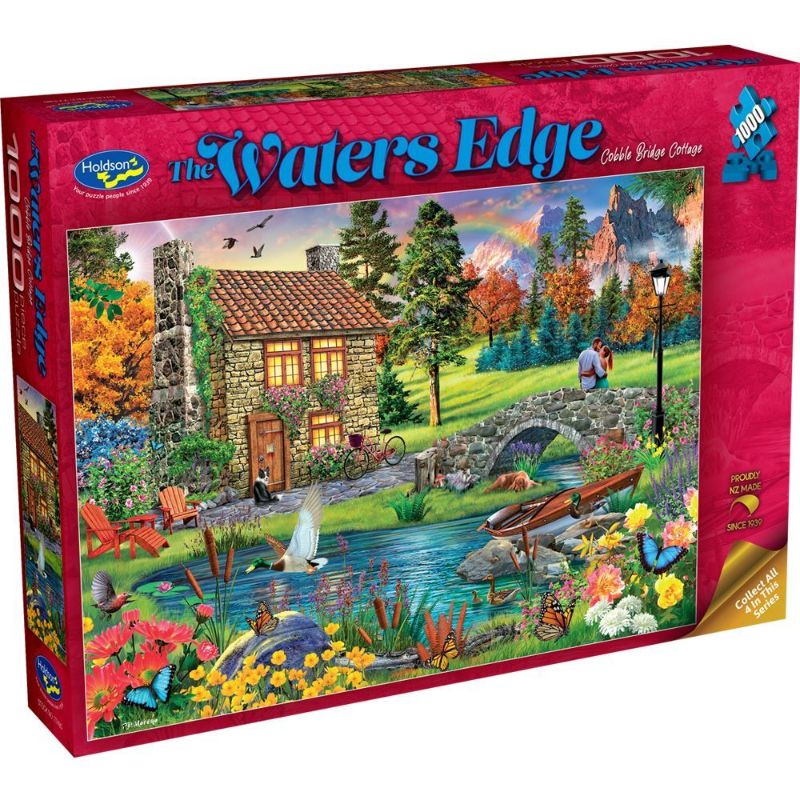 Holdson Puzzle - The Waters Edge, 1000pc (Cobble Bridge Cottage)