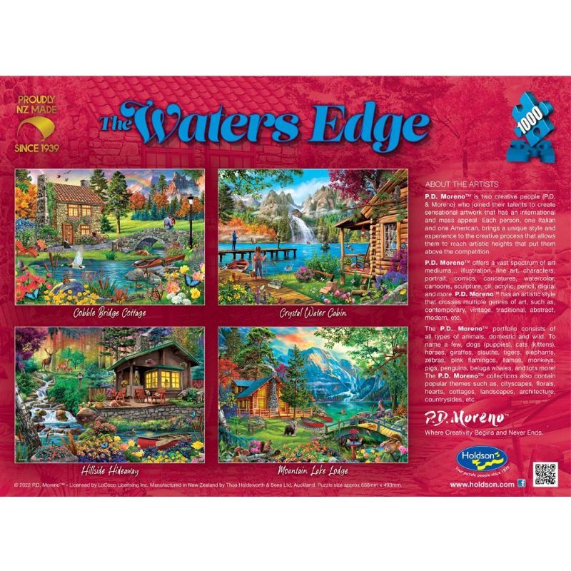 Holdson Puzzle - The Waters Edge, 1000pc (Cobble Bridge Cottage)