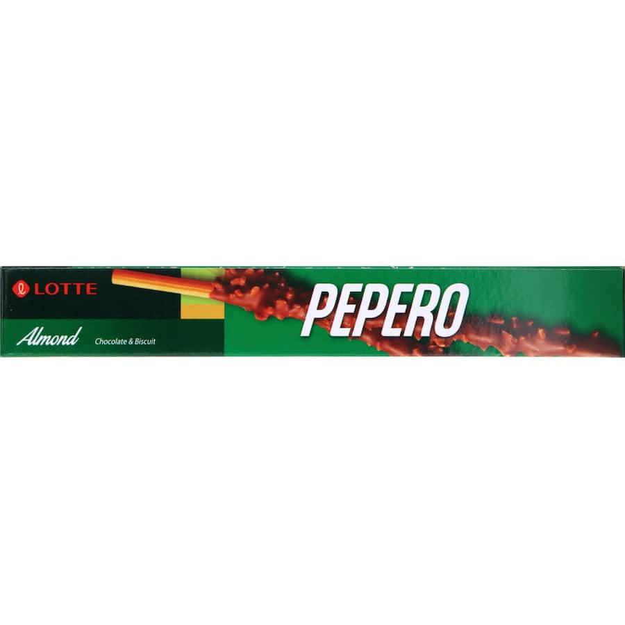 Lotte Biscuit Sticks Pepero Almond Chocolate Coated Box 32g