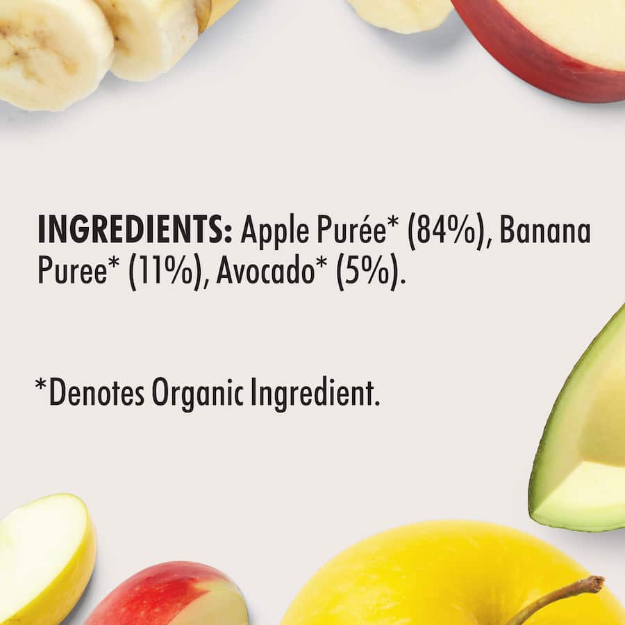 Wattie's Organic Baby Food 6+ Months Apple Banana & Avocado 120g