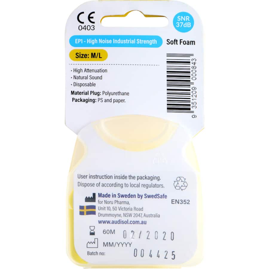 Audi Plugs Ear Plugs High Noise 8pack