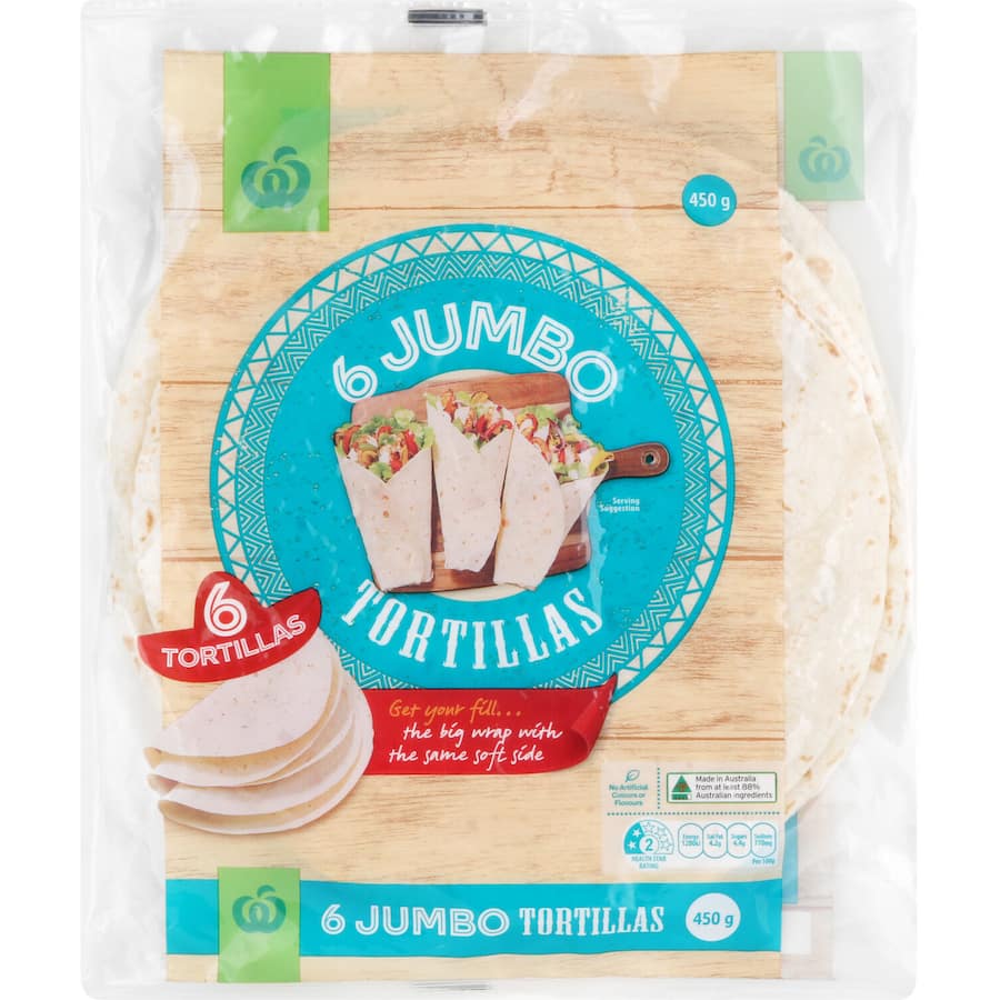 Woolworths Tortillas Jumbo 6pack