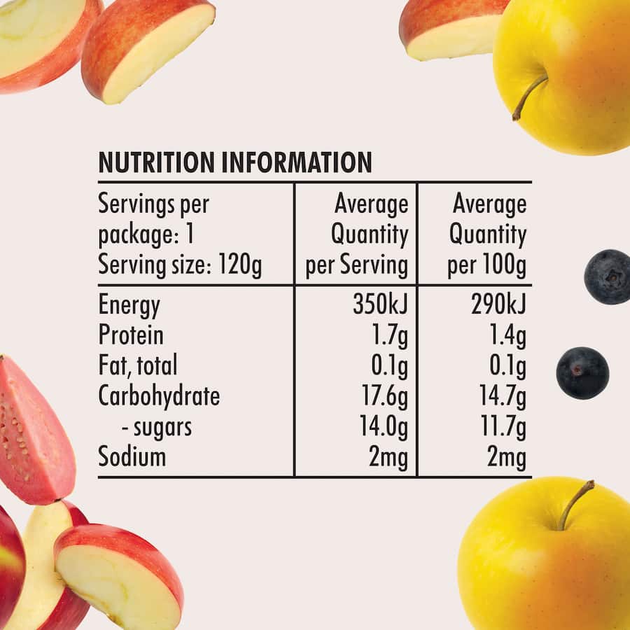 Wattie's Organic Baby Food 4-6+ Months Apple Medley Pouch 120g